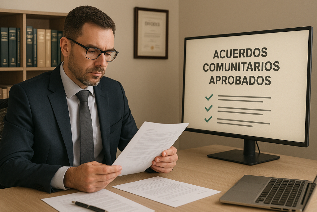 administrador se dispone a ejecutar acuerdos tras la revision de las actas
